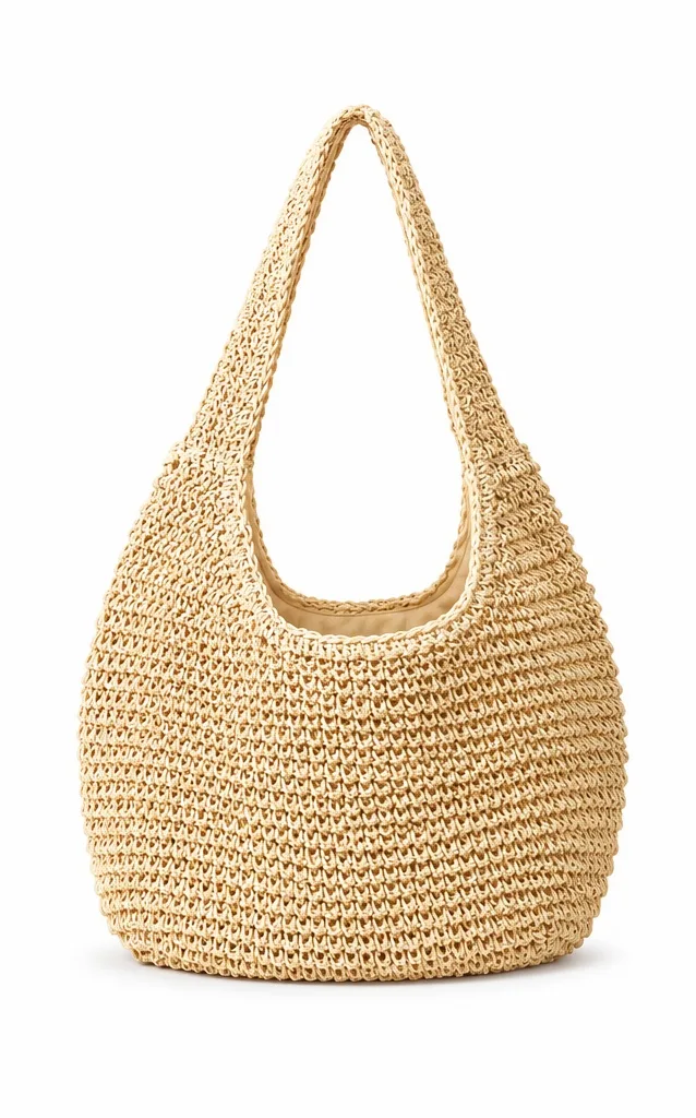 NOLVA — Women's Natural Straw Shoulder Bag