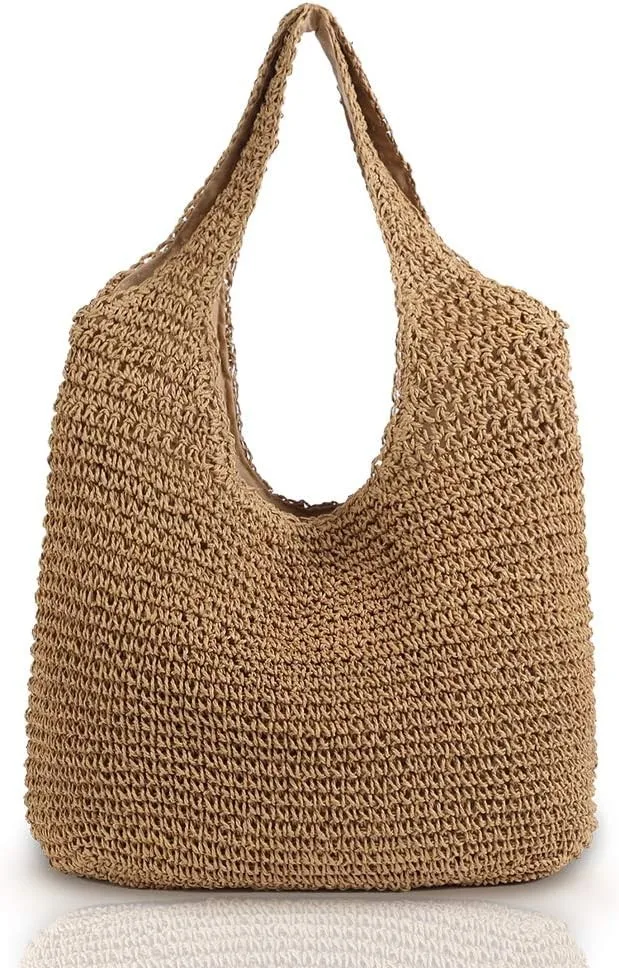 NOLVA — Handwoven Large Straw Shoulder Bag