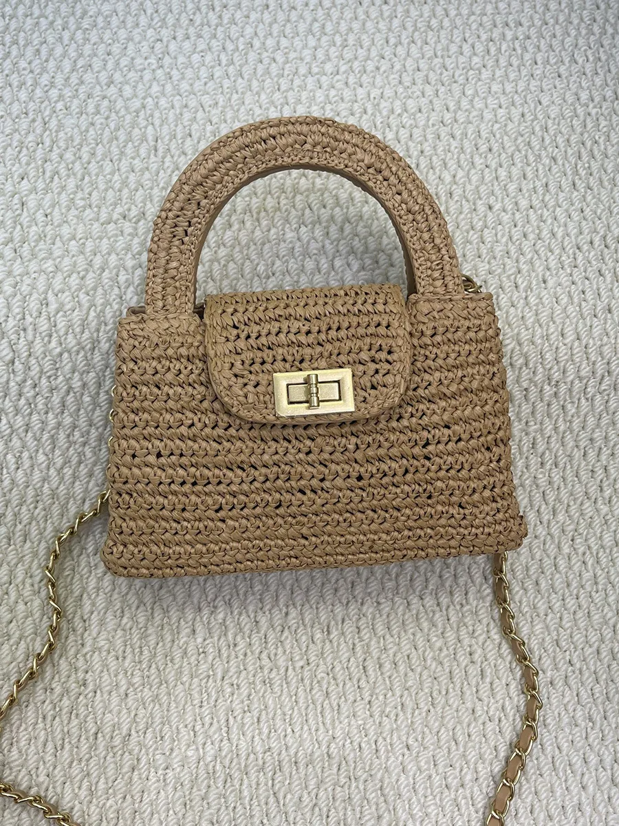 NOLVA - Natural Straw Woven Handbag