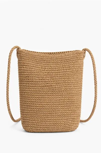 NOLVA — Hand-woven Natural Fiber Minimalist Crossbody Bag