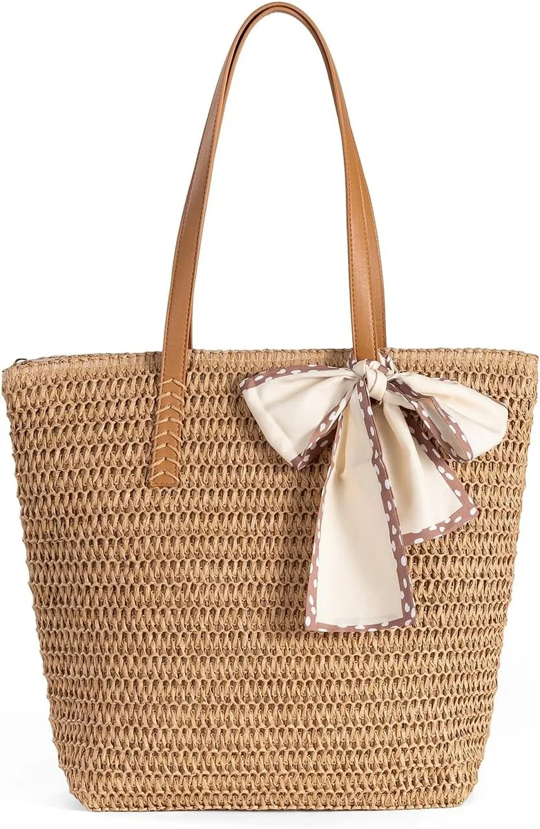 NOLVA — Handwoven Straw Tote Bag